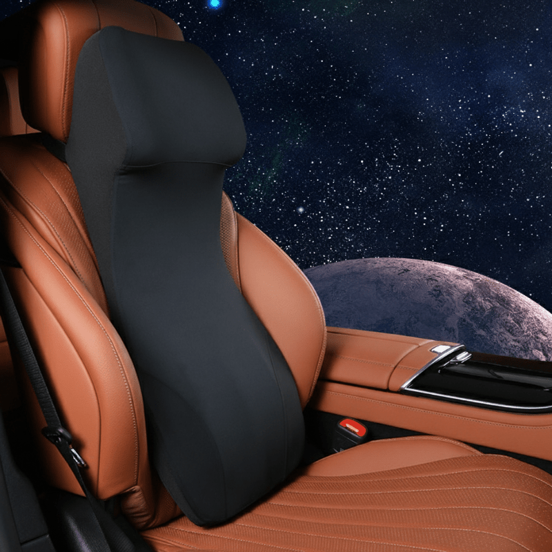 ERGOCARVE – Integrierte Auto-Nacken- & Lendenstütze aus Memory Foam