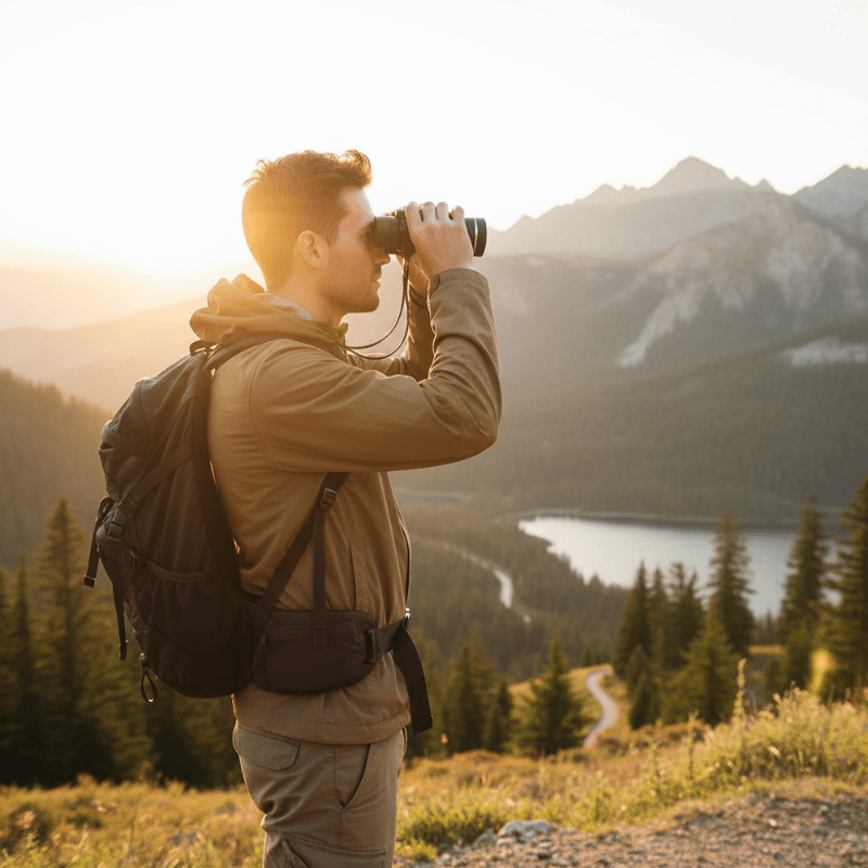 ZENITHAR – Compact 2000M Fernglas mit 40-facher Vergrößerung & BAK4-Glas für klare Fernsicht
