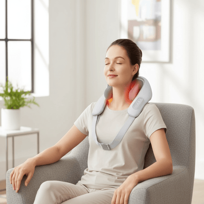 TRAPESHIELD – Elektrisches Shiatsu-Nacken- & Trapezmuskel-Massagegerät für tiefen Druck