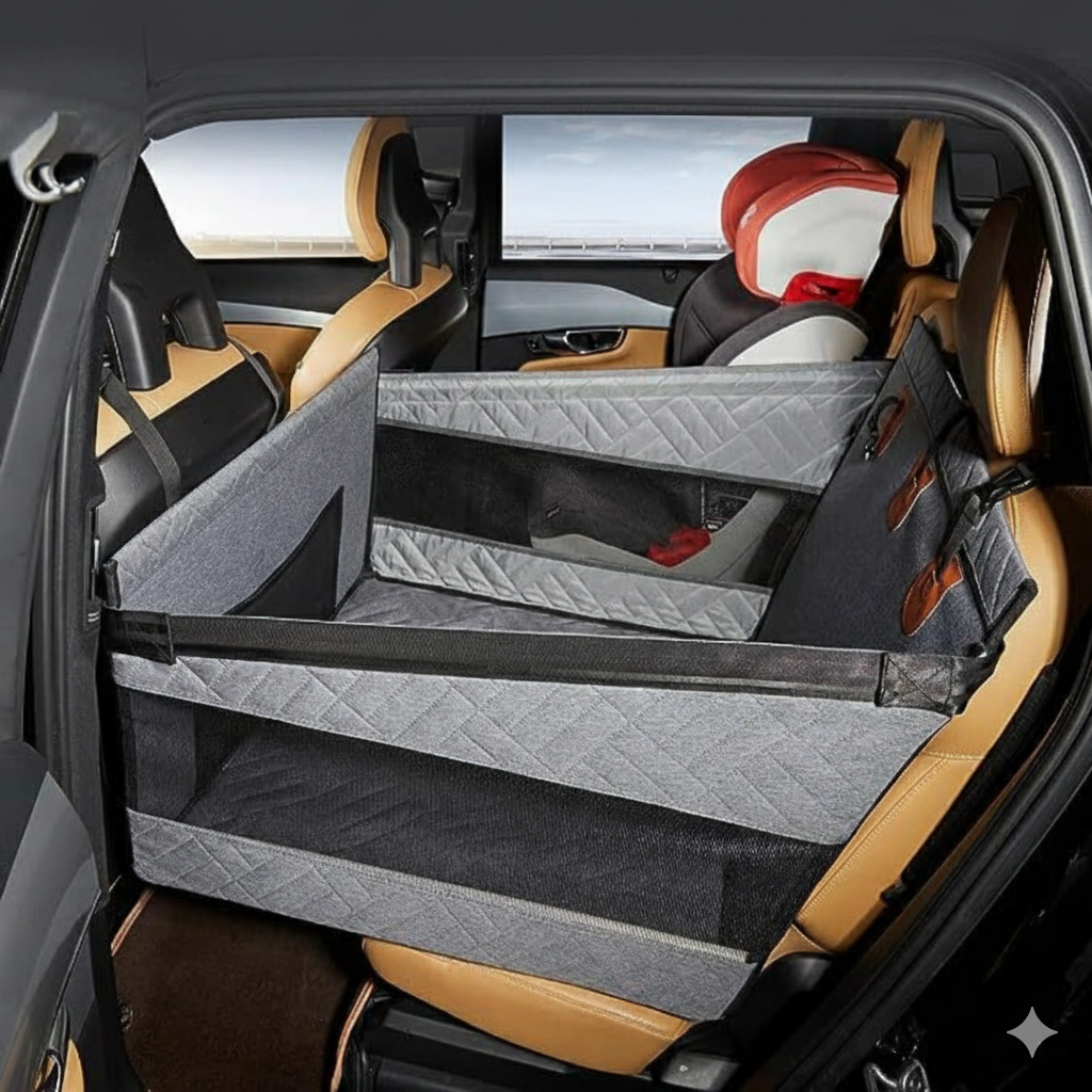 RIDEGUARD PET SEAT – Waterproof Dog Mat with Memory Foam for the Car