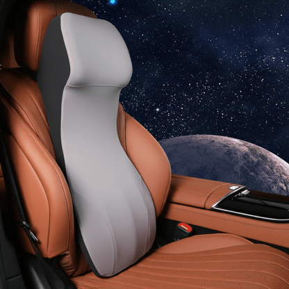 ERGOCARVE – Integrierte Auto-Nacken- & Lendenstütze aus Memory Foam