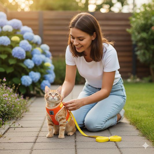 WANDERPAW – Ausbruchsicheres Katzengeschirr mit Reflektierenden Details