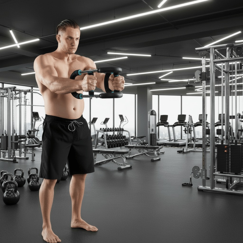 Twisterflex - Barra di allenamento regolabile per l'allenamento muscolare mirato di braccia e torace