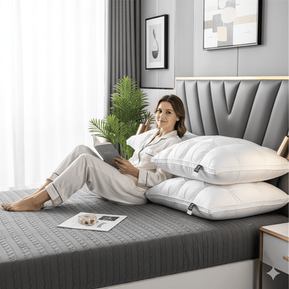 SWANDOWN PILLOW – Luxurious Goose Down Pillow for Restful Sleep