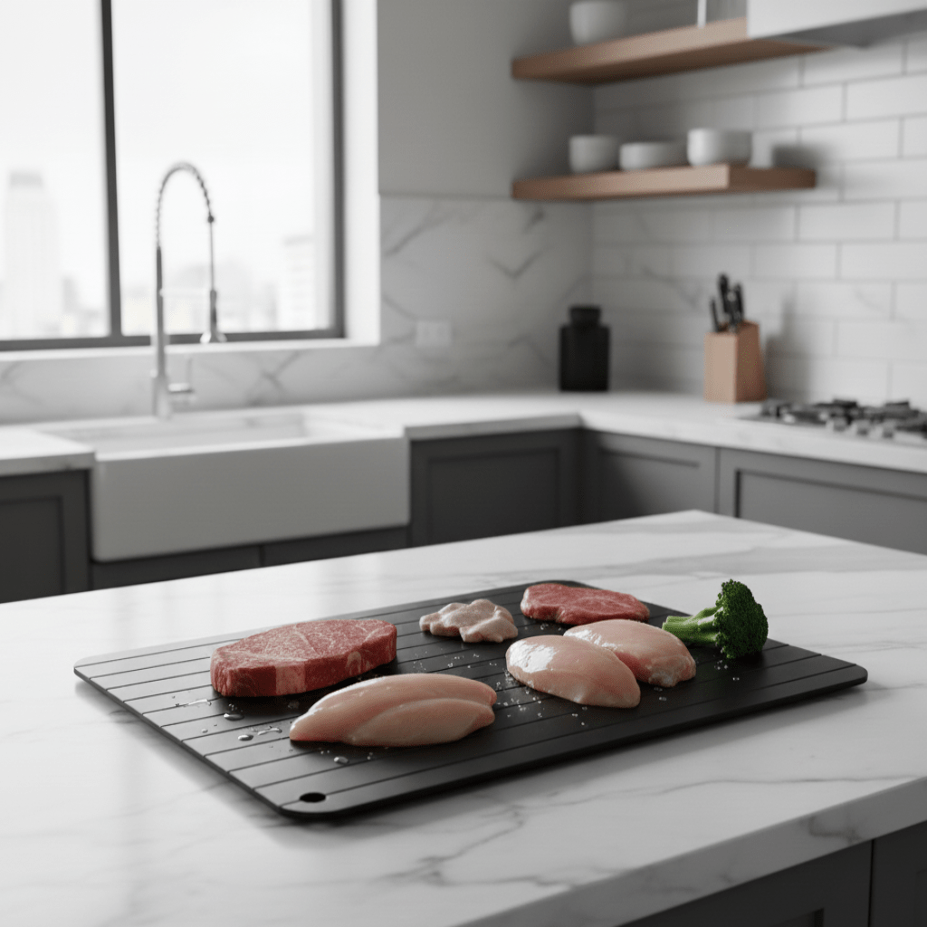 THAWPLATE – Aluminium ontdooiplate voor snel en natuurlijk ontdooien