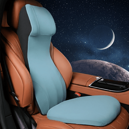 ERGOCARVE – Integrierte Auto-Nacken- & Lendenstütze aus Memory Foam