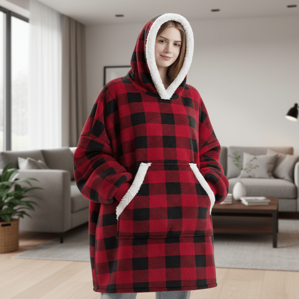 SNUGGOVA – Felpa con cappuccio in pile per un comfort assoluto