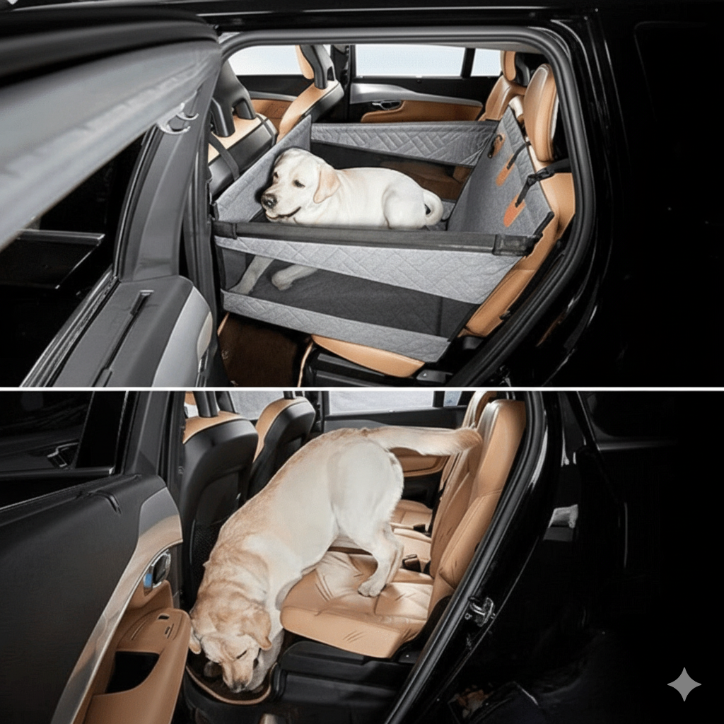RIDEGUARD PET SEAT – Waterproof Dog Mat with Memory Foam for the Car