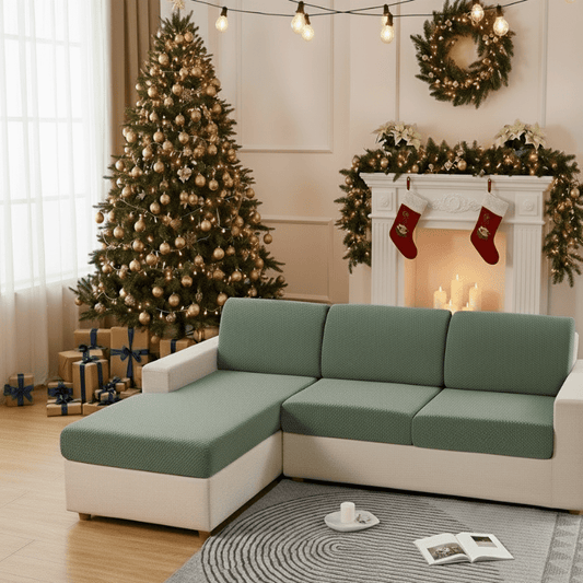 JACQUARDFIT – Elastischer Jacquard-Sofabezug für Sitzkissen & Rundumschutz