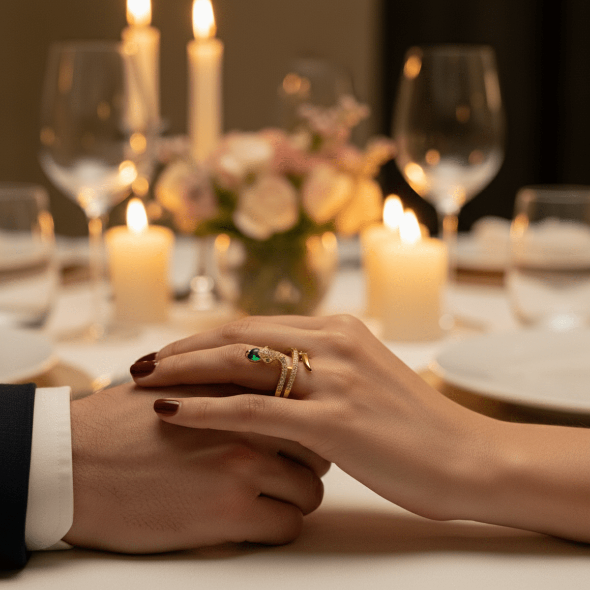 Glücksbringer-Schlangenring mit Zirkonia – Symbol für Stärke, Transformation und Stil 2