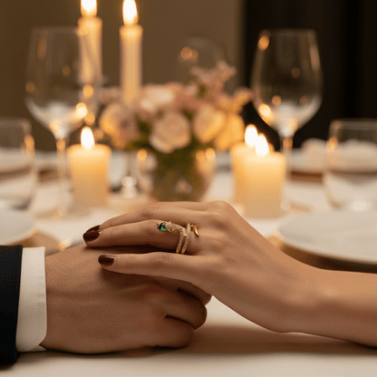 Glücksbringer-Schlangenring mit Zirkonia – Symbol für Stärke, Transformation und Stil 2