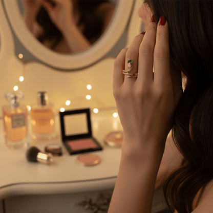 Glücksbringer-Schlangenring mit Zirkonia – Symbol für Stärke, Transformation und Stil 3