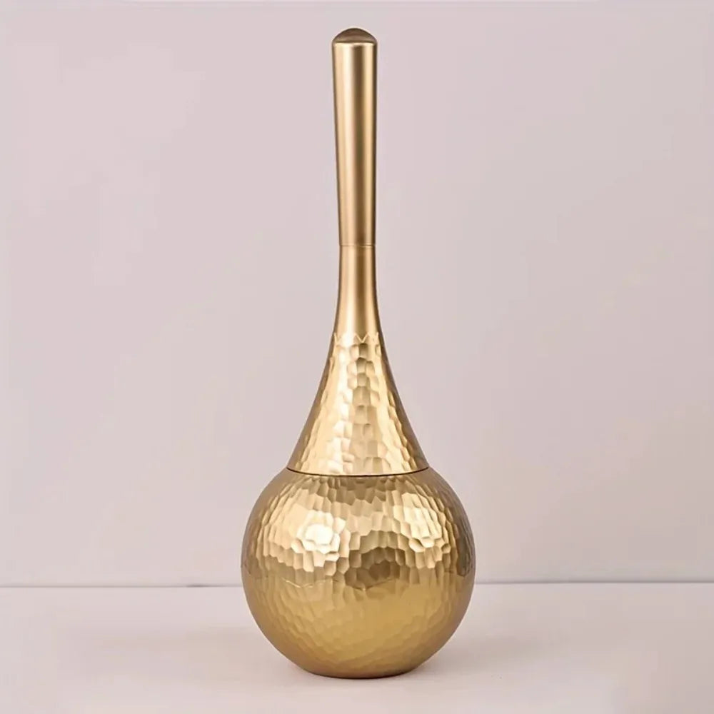 GoldenLuxe Toilettenbürste | Luxuriöses Badezimmer-Accessoire | Modernes Golddesign | Hygienisches Reinigungswerkzeug 1