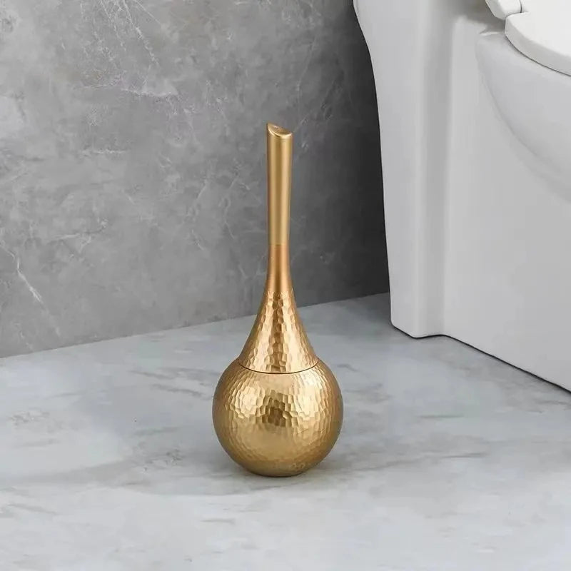 GoldenLuxe Toilettenbürste | Luxuriöses Badezimmer-Accessoire | Modernes Golddesign | Hygienisches Reinigungswerkzeug 8