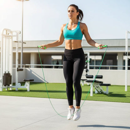 Flexijump - Corde à sauter professionnelle avec longueur réglable & poignées ergonomiques