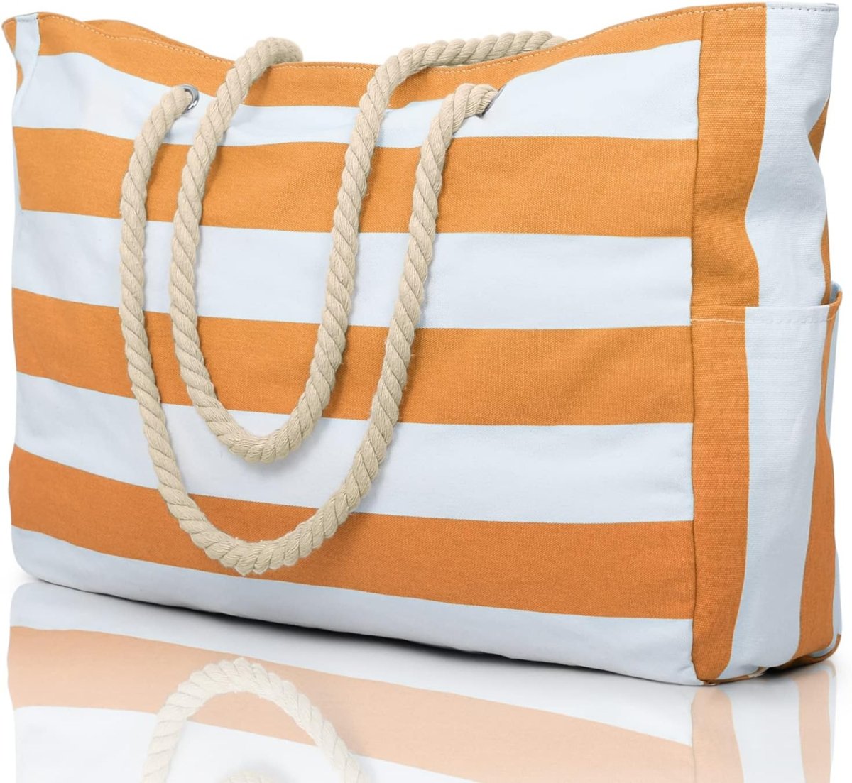 Große Strandtasche mit Reißverschluss - Wasserdicht und Praktisch für Strand und Reisen 17