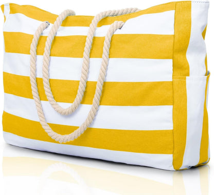 Große Strandtasche mit Reißverschluss - Wasserdicht und Praktisch für Strand und Reisen 7