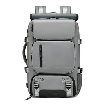 TRAVELMAX Pack – Gran mochila de viaje impermeable con conexión USB