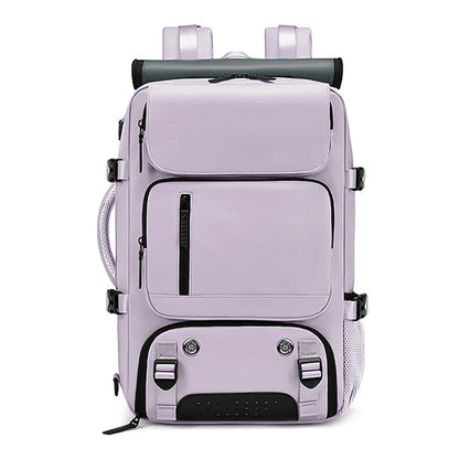 TRAVELMAX Pack – Gran mochila de viaje impermeable con conexión USB