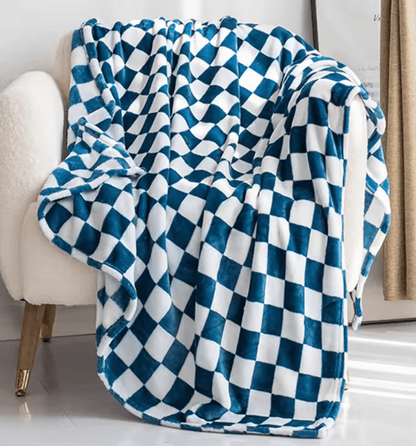 COZYCHECK – Flannel Fleece Blanket | Soft, Warm & Usable Year-Round