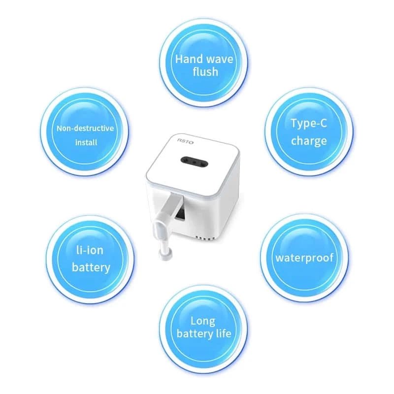 FLUSHSENSE – Sensor de descarga de inodoro sin contacto para comodidad higiénica