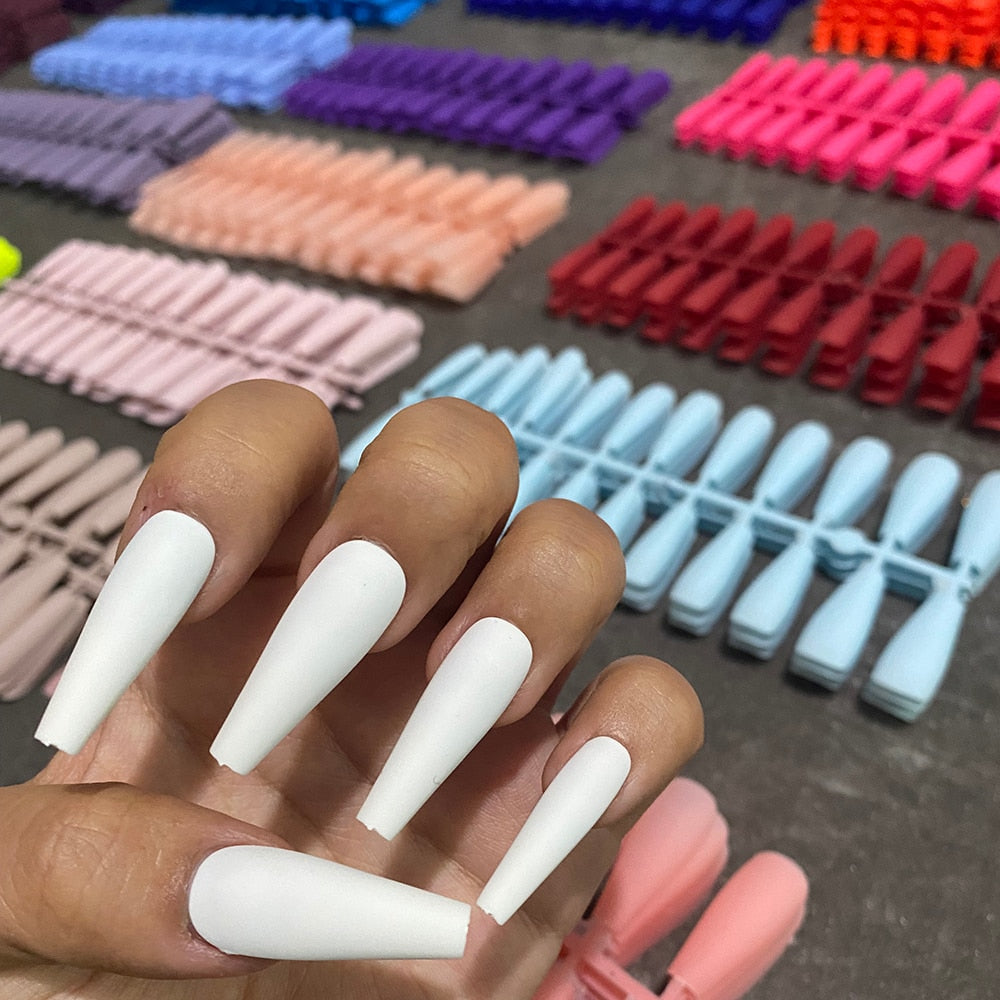 Variant image for ChicNails - 24 Stück Künstliche Fingernägel Zum Aufkleben, Matte, Wiederverwendbar-1