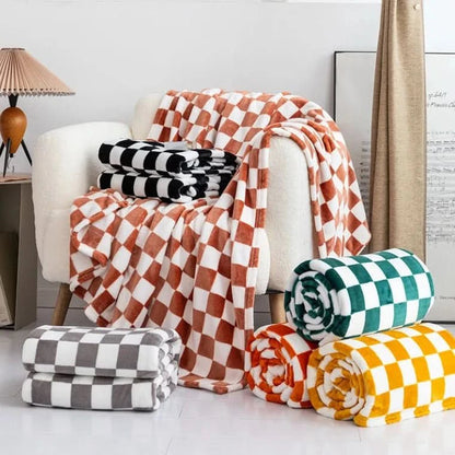 COZYCHECK – Flannel Fleece Blanket | Soft, Warm & Usable Year-Round
