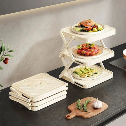 SPICEFOLD – Estantería de cocina plegable de 3 niveles para máxima organización
