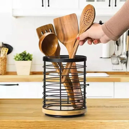 SWIVORA – Rotating Kitchen Organizer made of Bamboo and Wood