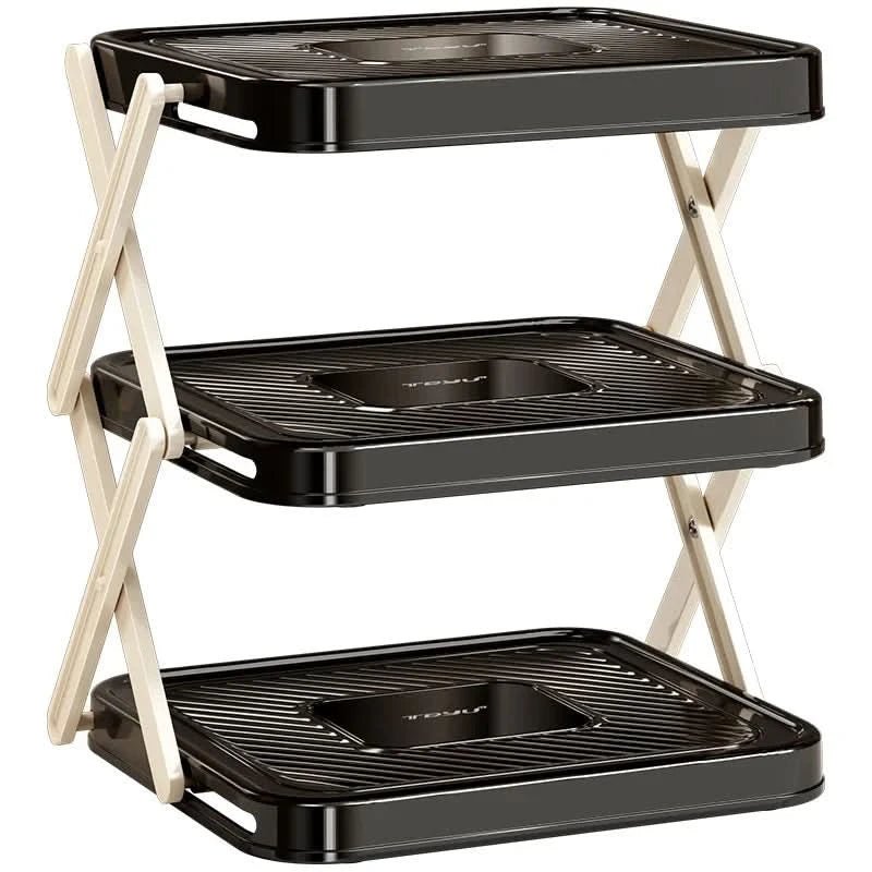 SPICEFOLD – Estantería de cocina plegable de 3 niveles para máxima organización