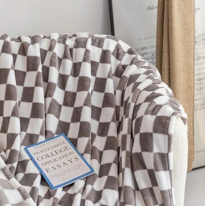 COZYCHECK – Flannel Fleece Blanket | Soft, Warm & Usable Year-Round