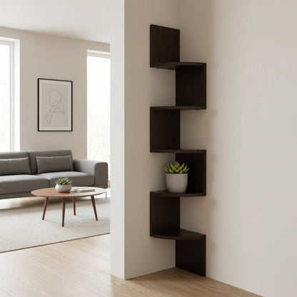 FLOATIERA – Corner Wall Shelf | Space-Saving Storage with Modern Design