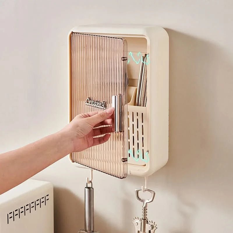 ORGANIX – Soporte multifuncional para cubiertos para montaje en pared