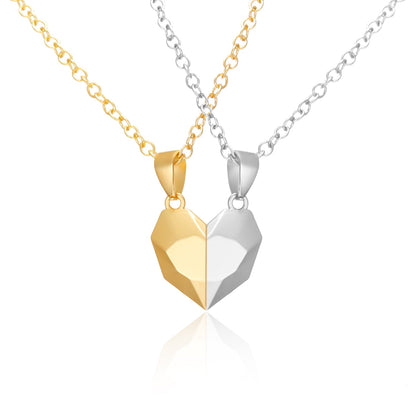 Paar Halskette Damen 2-in-1 Mit Magnetischer Herzverbindung für Ewige Liebe-5