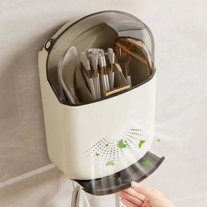 CHOPRACK – Organizador de cubiertos montado en la pared para palillos y cucharas