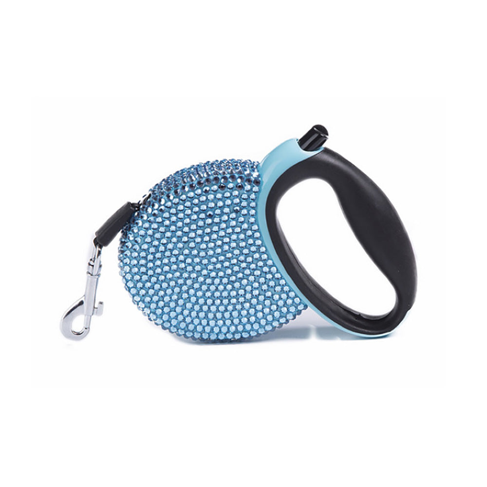 SPARKPAW – Luxus Rollleine mit Strasssteinen für kleine Hunde & Katzen