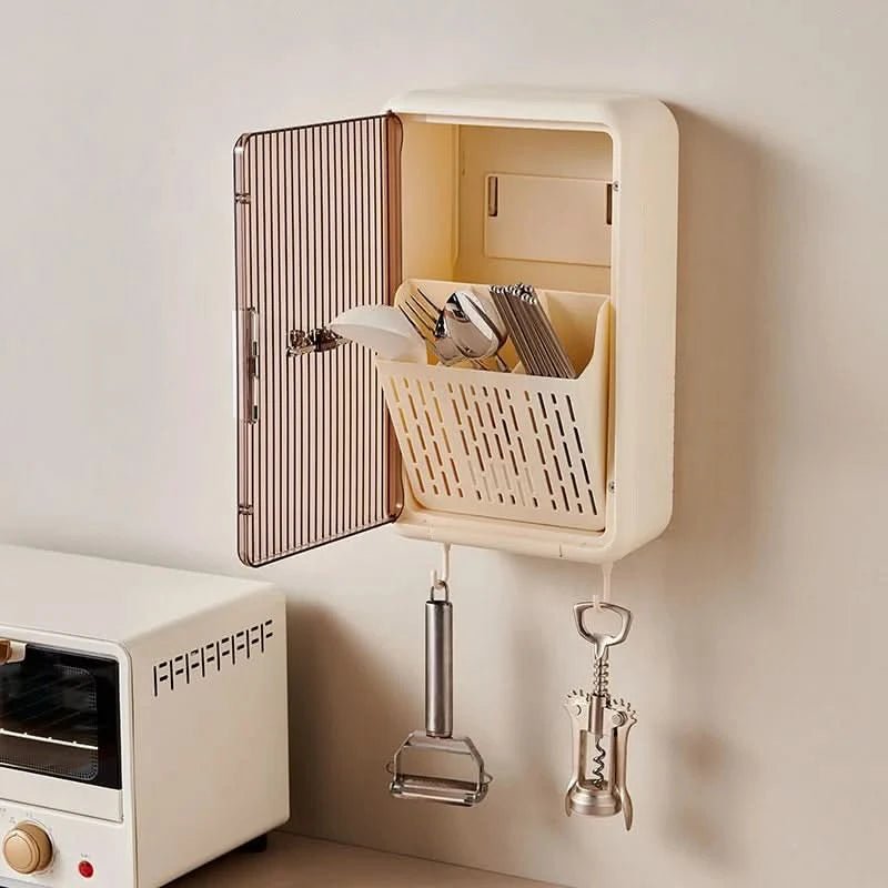 ORGANIX – Soporte multifuncional para cubiertos para montaje en pared