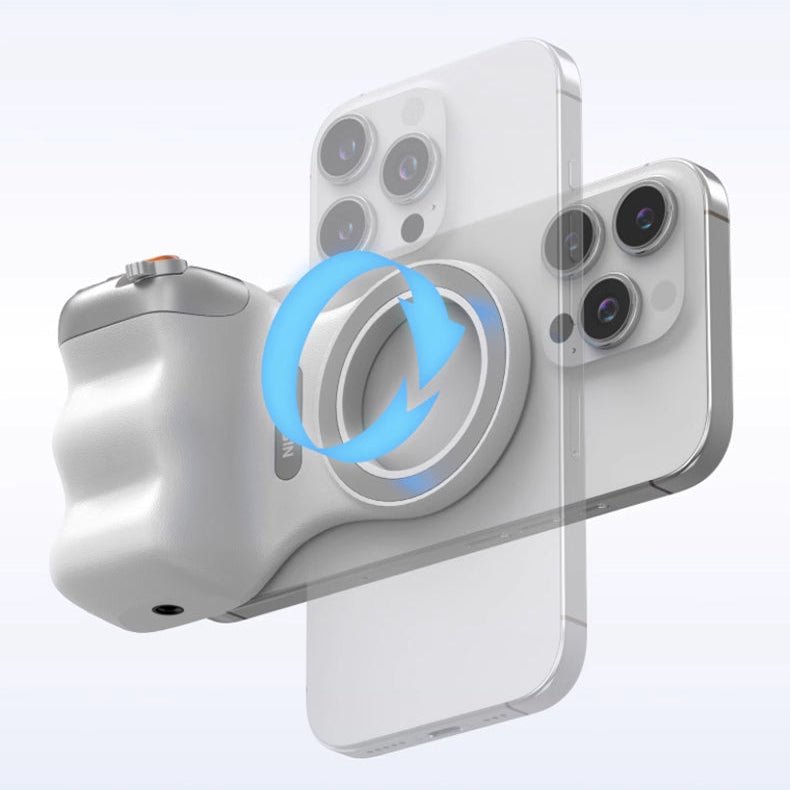 SNAPGRIP – Magnetic Selfie Grip with Light & Stabilization