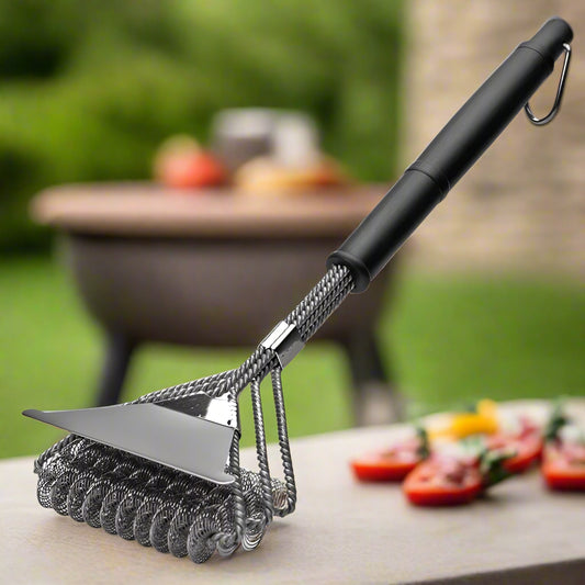 GrillMaster Borstenvrije BBQ-borstel – Veilige roestvrijstalen grillreiniger