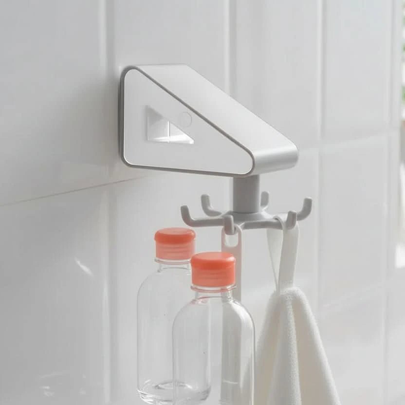 ROTAHOOK – Gancio da cucina a parete girevole 360° e senza fori