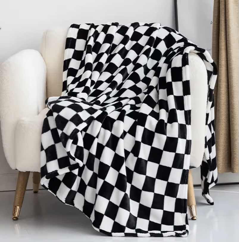 COZYCHECK – Flannel Fleece Blanket | Soft, Warm & Usable Year-Round