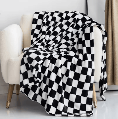 COZYCHECK – Flannel Fleece Blanket | Soft, Warm & Usable Year-Round