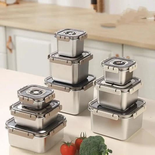 FRESHLOCK – Lunchbox in acciaio inox a tenuta stagna con timer e design impilabile