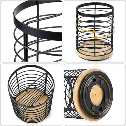 SWIVORA – Rotating Kitchen Organizer made of Bamboo and Wood