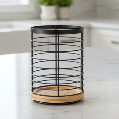SWIVORA – Rotating Kitchen Organizer made of Bamboo and Wood