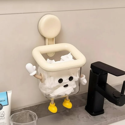 CLEANHOLD – Organizador de varillas con ventosa para baño y área de lavado