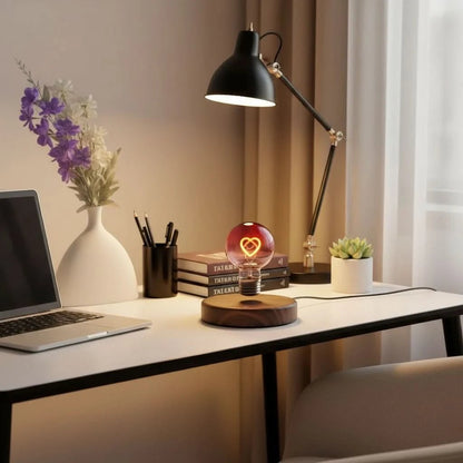 LEVILOVE – Lampada a cuore magnetica sospesa con design arcobaleno