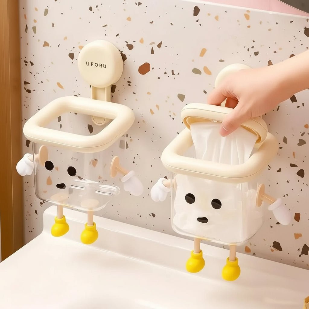 CLEANHOLD – Organizador de varillas con ventosa para baño y área de lavado