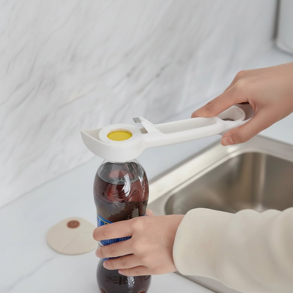 BOTTORA – Ouvre-bouteilles 4-en-1 pour bouteilles de bière et bouchons à vis