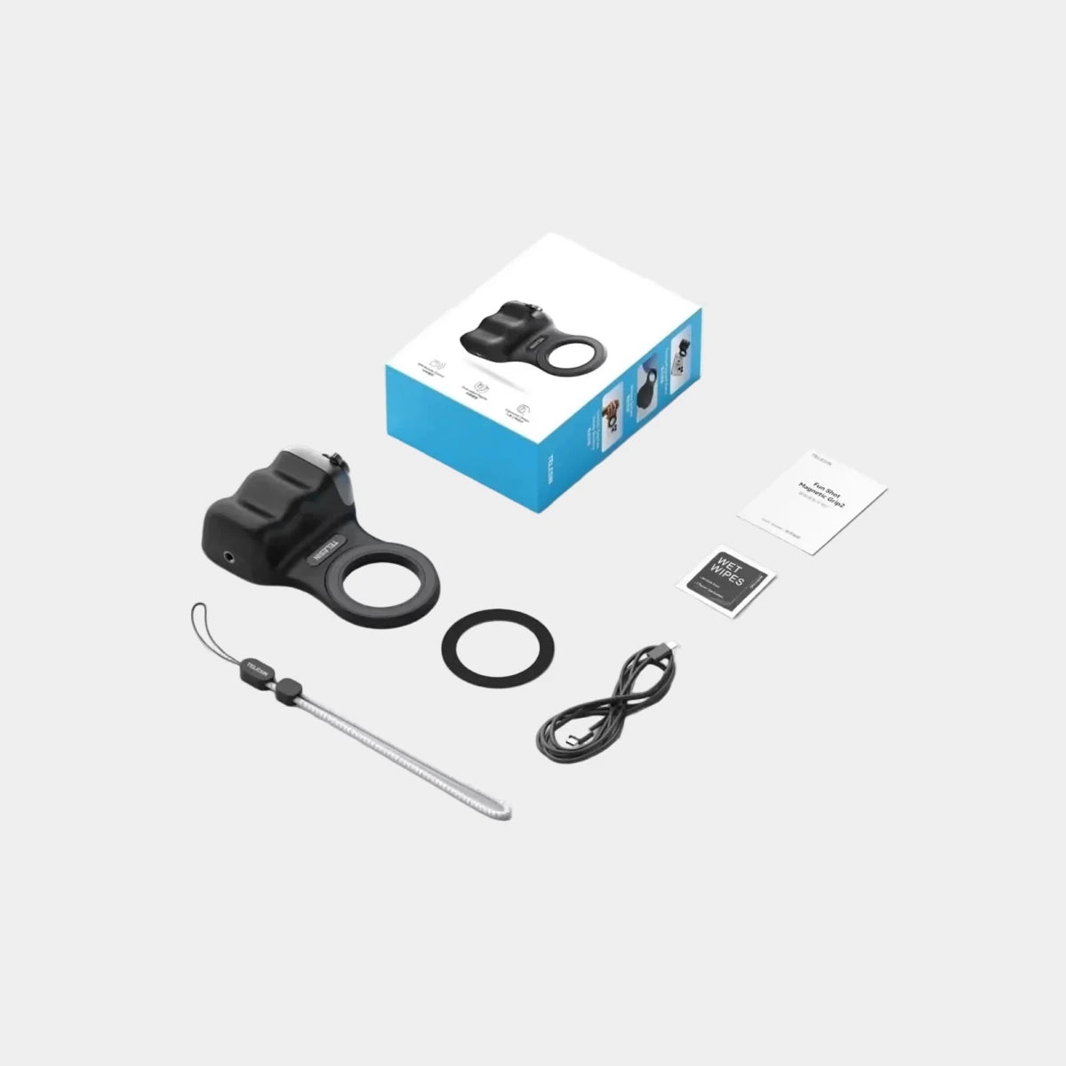 SNAPGRIP – Magnetic Selfie Grip with Light & Stabilization